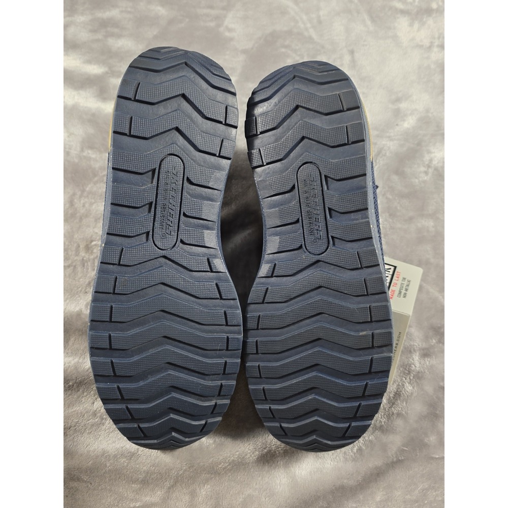 NEW Skechers‎ Women's Bulkin Comp Toe Work Safety Shoe Size 7 Navy/Gold - Picture 10 of 10